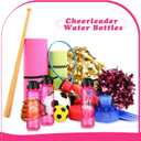 Inbagi 7 Pcs Cheerleader Gifts Bulk Cheer Water Bottle Cheerleader Water Bottle 24 oz Rose Red Plastic Sports Cups Appreciation Gift for Team Staff Women Daughter Student, 7 Styles