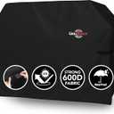 GrillTough Heavy Duty BBQ Grill Cover for Outdoor Grill, 72 Inch Waterproof, Weather Resistant, UV & Fade Resistant with Adjustable Straps Gas Grill Cover for Weber, Genesis, Charbroil, etc. Black