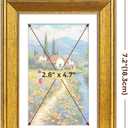 TWING 4x6 Gold Picture Frames Set of 6,Rustic Gold Frames Display Pictures 3x5 with Mat or 4x6 Without Mat,Tabletop Display and Wall Mounting Collage Photo Frame,Set for Wall Gallery