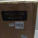Rollator Walkers for Seniors Folding Rollator Walkers with Seat and Four 8 inch Wheels Medical Rollator Walker with Comfort Handles and Thick Backrest Aluminium Frame,Champagne