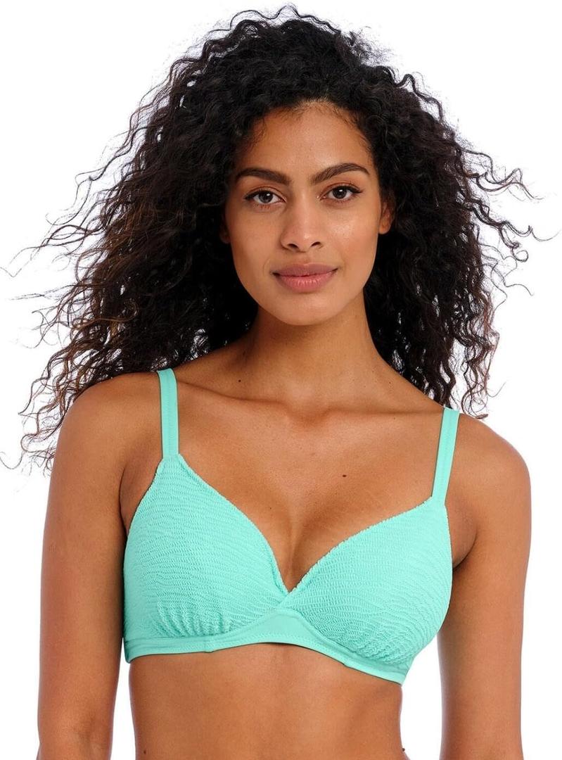 Freya Womens Ibiza Waves Underwire Plunge Bikini Top (36DD, Frozen)