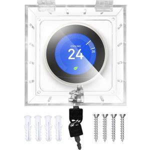 Thermostat Lock Box with Key - Universal Cover for Nest & All Types (4.72''*4.53''*1.97'' or Smaller)