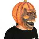 Halloween Pumpkin Skull Head Mask For Creepy Funny Dressing Up Men's Maquerade Pumpkin Cosplay