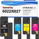 Remanufactured 6022 Toner Cartridge Replacement for Xerox WorkCentre 6027 6025, Phaser 6022 6020 (106R02759-Black,106R02756-Cyan,106R02757-Magenta,106R02758-Yellow , 4 Pack)