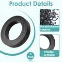 4-Pack 83996 Flush Valve Seal Gasket Compatibile with Kohler Toilets, Replace 1032640, K84284, GP83996 and GP83888, Toilet Tank Gasket Replacement for 4.06" OD x 2.56" ID One-Piece Toilet