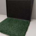 Artificial Dog Grass Pad with Tray for Potty 16x20 inches Strong Absorbency Grass Pad, Dog Litter Box for Indoor/Balcony/Apartment