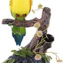 NUOBESTY Talking Parrot Toy Interactive Electric Talking Bird Pets Repeat What You Say Parrot Sound Recording Voice Repeating Funny Electronic Pets Kids Adults Outdoor Garden Office Home Decoration