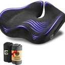 Extra Large Office Chair Cushion for Sciatica Pain Relief, Memory Foam Seat Cushion for Car Seat Pad, Orthopedic Pillow. Computer Chair Cushion for Tailbone Pain Relief All Day Comfort(Gray)