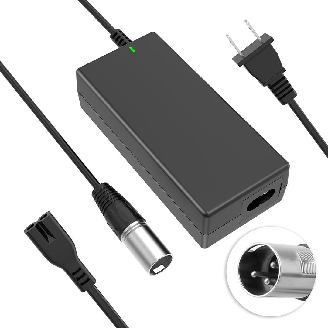 29V 2A for 24V 2A Scooter Battery Charger for Golden Buzzaround Lite, Jazzy Power Chair, Pride Hoveround Mobility, Schwinn S300 S350 S400 S500 S650,Ezip 400 500 650 750 900 Mountain Trailz,  Shoprider