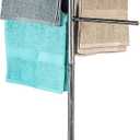 Trademark Innovations 50" Towel Rack for Pool and Spa (Brushed Nickel)