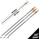 28"/30"/32inch Carbon Arrow Practice Hunting Arrows with Removable Tips for Compound & Recurve Bow(Pack of 12)