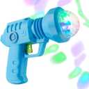 FlashingBlinkyLights Space Gun Cool Light Up Toy with LED Projecting Spinning Lights