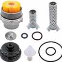 Oil Filter Housing Cap Assembly Kit 15620-31060 for Toyota Rav4 Tundra 4Runner Camry Highlander Tacoma Lexus RX350 Aluminum Oil Filter with Wrench Drain Plug, 15620-0S010 15620-36020 15643-31050