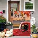 DLZDN Hello Fall Black Cat Garden Flag 1218 Inch Double Side Vertical Burlap Farmhouse Yard Sign Autumn Seasonal Outdoor House Decoration