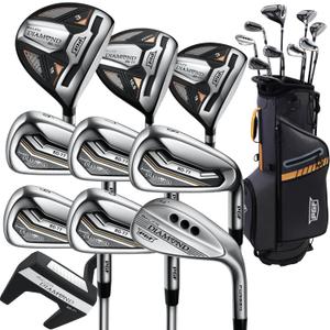 PGF Labs BD-77 Complete Golf Club for Men & Women, 10-Pieces, Flex: Regular, Right-Handed, 1# Drive, 3# Fairway Wood, UT Hybrid, 6#,7#,9#, 56°#, P# Irons and Putter