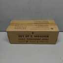 NATURE SUPPLIES Set of Two Natural Wood Cable Management Box, Large and Medium Cord Organizer to Hide Wires and Power Strips for TV, Desk, Computer, Router, Cable Storage and Cord Organization