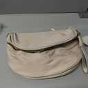 Duyijiff Bum Bags for Women - Nylon Crossbody Bags Cross Body Fanny Packs Trendy Bumbags Large Capacity Belt Purse (A02 Beige)