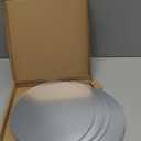 Set of 10 Round Mirrors for Centerpieces, 12 Inch Silvery Acrylic Mirrors Candle Plate Circle Mirror Trays for Wedding Party Home Mirror Centerpieces for Table