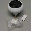 Essential Oil Diffuser 250ML Dancing Jellyfish Aromatherapy Diffuser Humidifier with 7 Colors LED Lights,Remote Control,Plug in for Bedroom,Office (White)