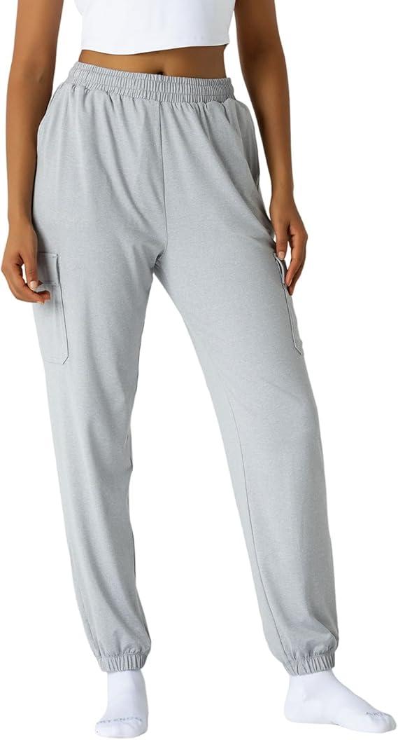 Women's Moisture Wicking Jogger Pants for Fitness, Drawstring Waist, Side Pockets, Soft Breathable for Running, Casual Sports, Small