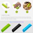 4 x Garlic Peeler Tube Silicone Garlic Skin Remover Roller Garlic Tube Rollers Skin Remover Garlic Roller Peeling Tube Tool for Useful Kitchen Tools (3 Pcs)