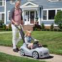 Step2 Whisper Ride Cruiser Kids Push Car, Ride On Toy, Stroller Substitute, Includes Seat Belt & Horn, Made of Durable Plastic, Max Weight 50 lbs., For Toddlers 1.5-4 Years Old, Gray