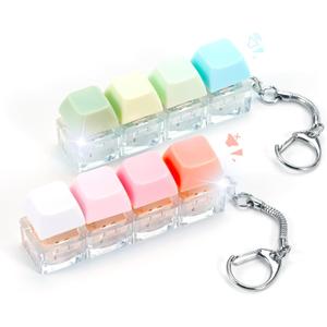 Keyboard Fidget Toys Adults, 2 PCS Fidget Keyboard Keychain Silent Keyboard Clicker Fidget Toy Stress Relief Anxiety Sensory Fidget Toys Colorful Keyboard Fidget Clicker Keyboard Fidget Toys Adults, 2 PCS Fidget Keyboard Keychain Silent Keyboard Clicker Fidget Toy Stress Relief Anxiety Sensory Fidget Toys Colorful Keyboard Fidget Clicker