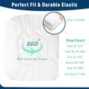 Twin XL Mattress Pad Cotton Mattress Pad Cover for College Dorm Quilted Mattress Cover 18-22" Deep Pocket Mattress Protector Twin XL Size Thin Down Alternative Filling Noiseless & Breathable