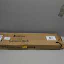 Whitmor Folding Garment Rack - Rolling Clothes Hanger - Adjustable Height - Black