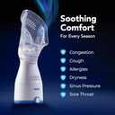 Vicks Sinus Inhaler - Non-Medicated Steam Relief for Allergies, Congestion, Cough & Colds, Vocal Steamer, Soothes Nasal & Throat Passages, Works with VapoPads (1 Included), FSA & HSA Eligible
