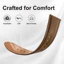 Haveda Leather Bands Compatible with Samsung Galaxy Watch 7 Band/Galaxy Watch 6 5 4 FE Band 40mm 44mm, 20mm Genuine Leather Strap Replacement for Samsung Watch 6 4 Classic/5 Pro Men, Coffee