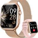 Smart Watch for Women for iPhone Android: 1.85" Smart Watch with 30 Days+ Battery Life Make/Recive Call Heart Rate SpO2 Sleep Monitor 120+ Sport IP68 Waterproof Fitness Tracker Watch Pedometer Reloj