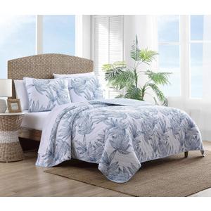 Tommy Bahama - Queen Quilt Set, Reversible Cotto Bedding with Matching Shams, Super Soft Bedding Set (Kayo Blue, Queen)