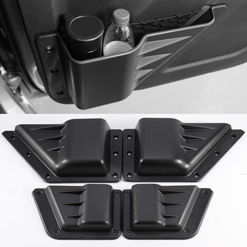 Tempsnow Door Side Cup Holder Storage Pocket for Ford Bronco 4 Door 2024 2023 2022 2021 Side Door Storage Pocket Front/Rear Door Cup Holder Organizer Box for Bronco, RJY173