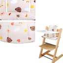 for Tripp Trapp High Chair Cushion, Soft and Comfortable for Tripp Trapp High Chair Cushion, for Tripp Trapp Cushion Set Makes It Safer and More Comfortable for Baby to Sit On (Cloud Bear)