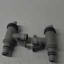 PATENTEDMASCARRY Above Ground Swimming Pool Hose Adapter with Plunger Valve and Pipe Holder - Replacement Parts for Pool Pump System (2 PACK)