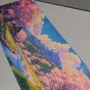 Japanese Mouse Pad Village Pink-Anime Large Gaming Mouse Pad XXL Mouse Mat Desk Pad Non-Slip Rubber Base Home and Office