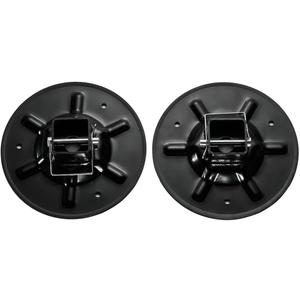 Qty (2) 362486 Replacement Rear Jack Foot Pad with Attachment Pins,9" Diameter, Fits 2" I. D. Spuare Tube Compatible with LC Hall Effect Ground Control 3.0 Leveling System