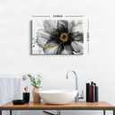 Black and White Gold Abstract Wall Art Modern Wall Decor Marble Flower Fluid Picture Canvas Prints for Bathroom Living Room Watercolor Minimalist Abstracted Painting Artwork Home Decoration 16x24