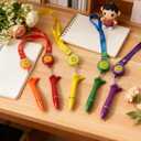 6 PCS Badge Pens, Thumbs Up Badge Pen Inspirational Pens, Neck Pen for colleagues nurses school teachers students offices, and events