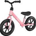 Toddler Balance Bike Toys for 2 to 5 Year Old Girls Boys Adjustable Seat and Handlebar No-Pedal Training Bike Best Gifts for Kids (Pink)