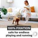 Double Sided Carpet Tape to Fasten Area Rug Edges 2 Inch x 45 Yards, Removable Residue-Free Rug Tape, Heavy-Duty Non Slip Rug Gripper for Living Room, Bathroom, Office to Hardwood, Ripped by Hand