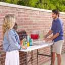 LIFETIME Height Adjustable Folding Table, 4 Foot