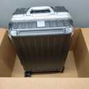 LUGGEX Carry On Luggage with Spinner Wheels, 20 Inch Aluminum Frame Zipperless Polycarbonate Hard Shell Suitcase, Charcoal Metallic