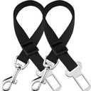 SunGrow Dog Seat Belt for Car, Adjustable Nylon Pet Seatbelt, Supports All Cars, Dog Car Leash Seat Belt, Seatbelt for Dogs, Cats & Ferrets Travel Harness