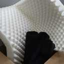 Patas Lague Orthopedic Dog Bed Large Sized Dog 36''X24'',Soft Waterproof Egg Crate Foam Medium Pet Crate Beds Mat with Removable Washable Cover and Non-Slip Bottom, Black