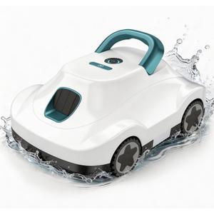 (2026 Upgrade) Cordless Robotic Pool Cleaner, Automatic Pool Vacuum for Above Ground & Inground Pools, 180-Min Runtime, 3L Basket for Leaves & Debris, Auto-Parking, Powerful Suction up to 2200 Sq.Ft