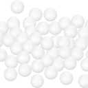 uxcell 50Pcs 1.5" White Polystyrene Foam Balls Smooth Round Solid Ball for Crafts, Art, DIY, Household, Party Decorations