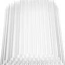 Disposable Crystal-Clear Plastic Boba Straws [11mm Wide 9 Inch] - 600 Individually Wrapped Bulk Heavy-Duty Straws for Bubble Tea, Smoothies, Thick Shakes, Parties & Cafes