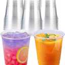Cappatua 12 oz Clear Plastic Cups 100 Pack – Disposable Drinking Cups for Party, BPA-Free Cold Cups, Recyclable & Durable Plastic Party Cups Tumblers for Iced Coffee, Cocktails, Juice, Wine, Beer